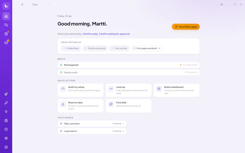 Taibu AI OS screenshot 5