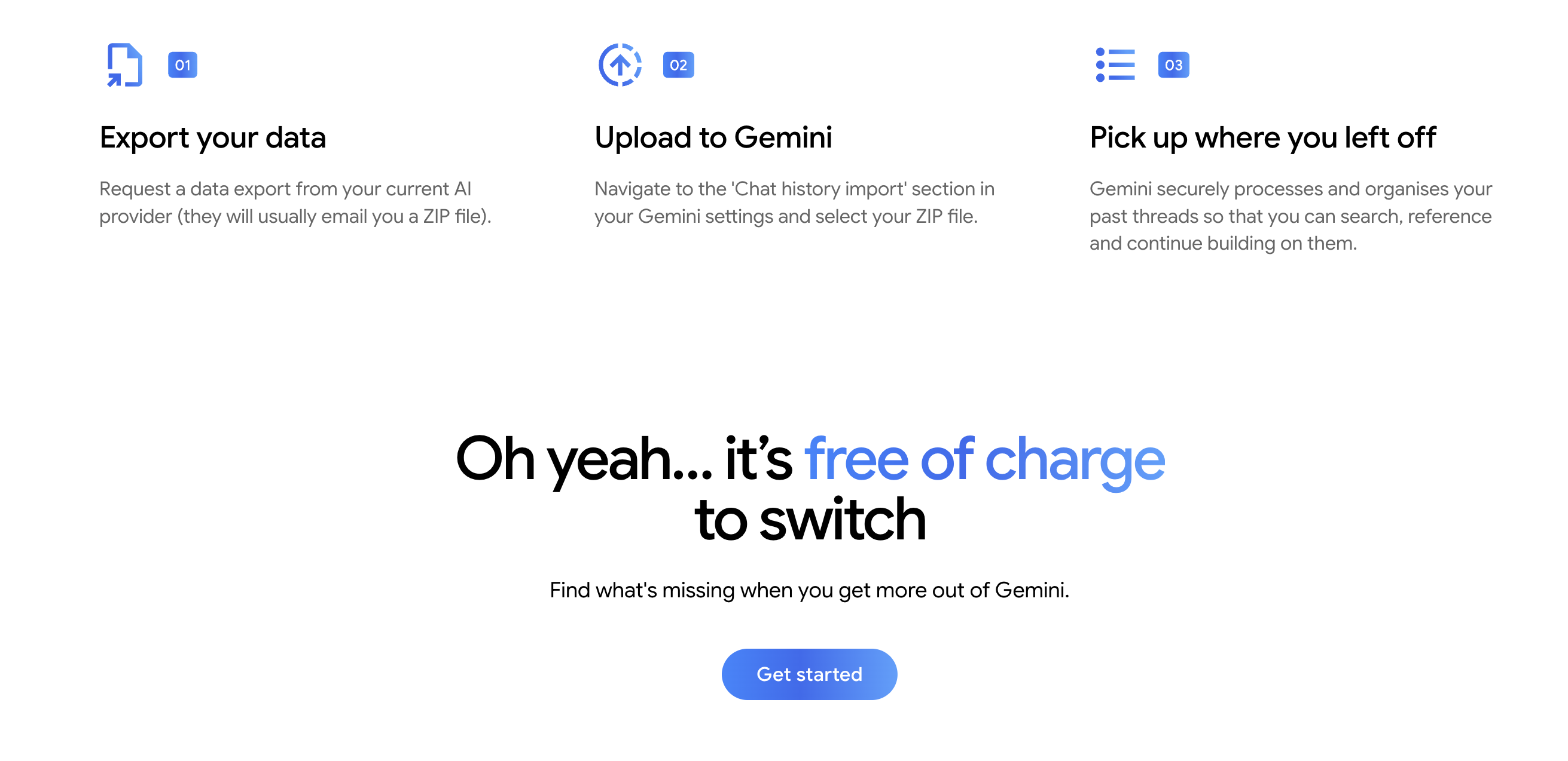 Google Gemini Memory Import gallery image