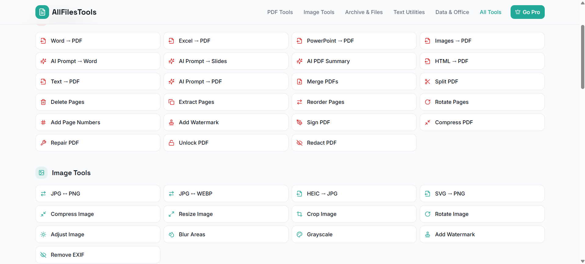 AllFilesTools - Screenshot 3 showing product features and functionality