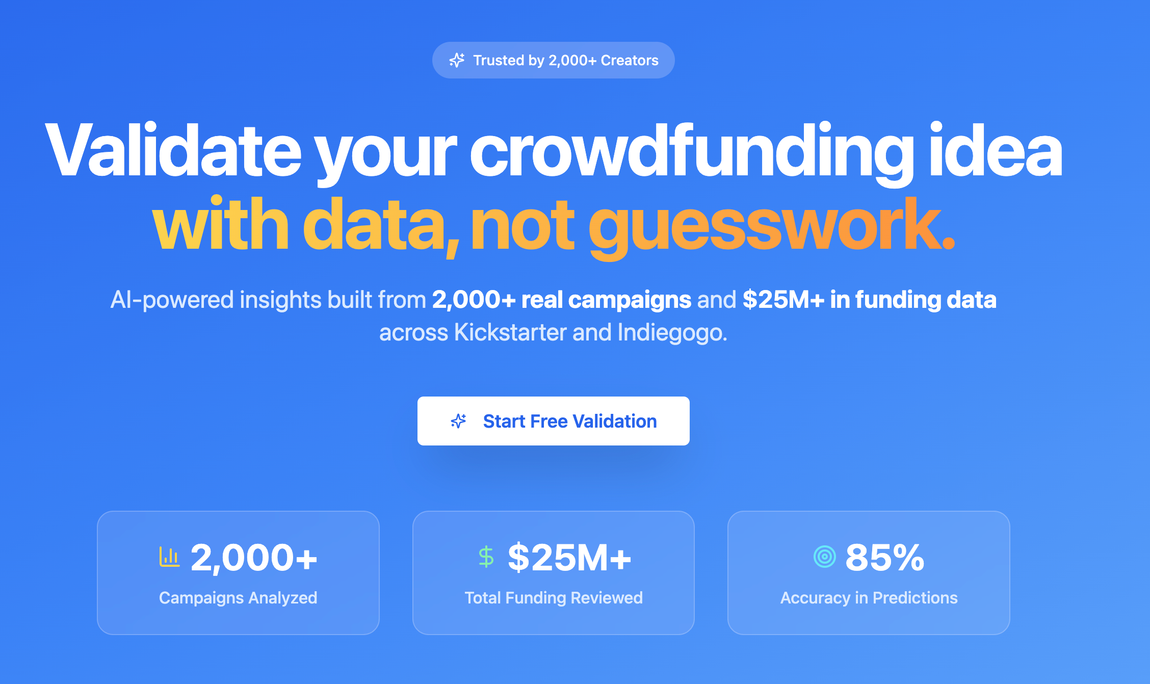 LaunchScore AI  - Main product screenshot demonstrating key features and user interface