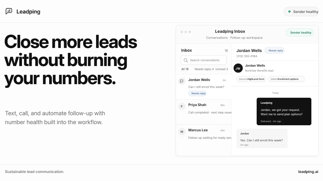 Leadping product