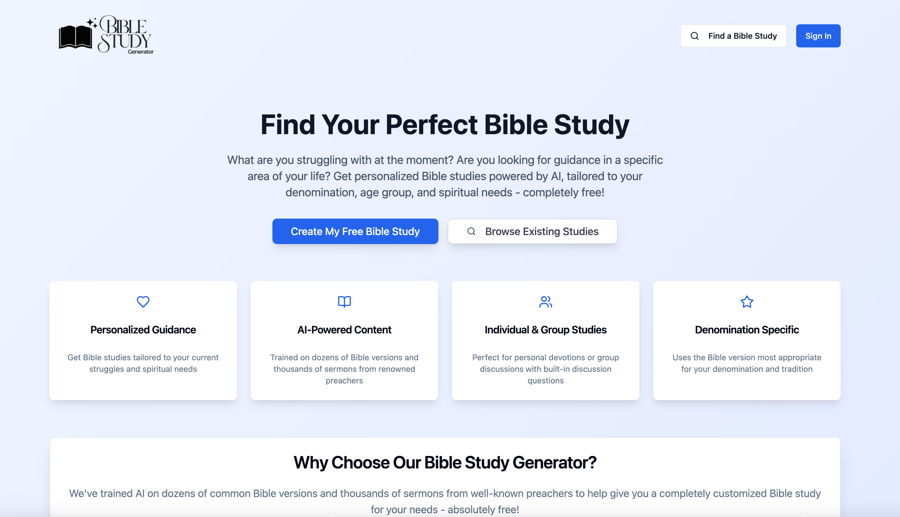AI Bible Study Generator media 1