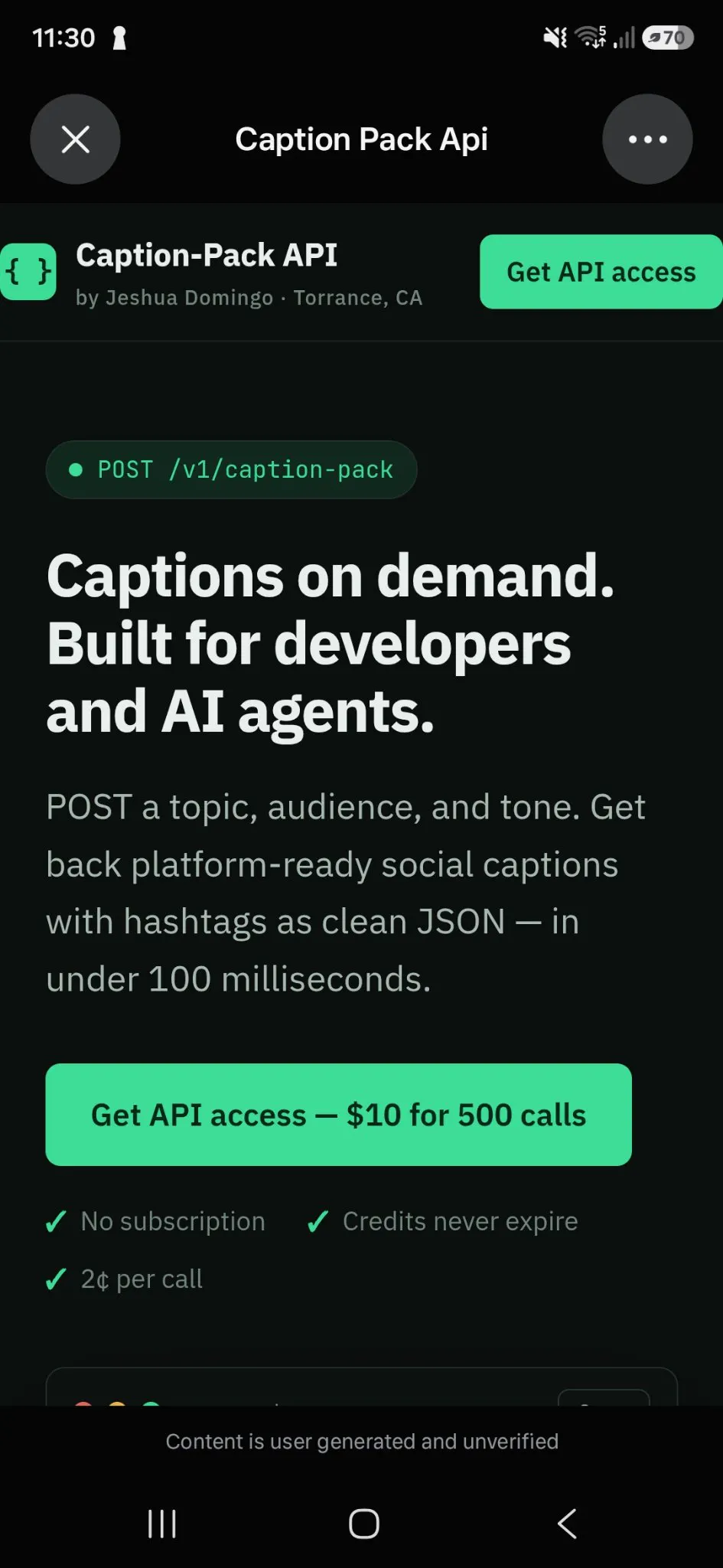 Caption-Pack API gallery image