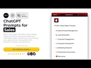 200+ ChatGPT Mega-Prompts for Sales gallery image