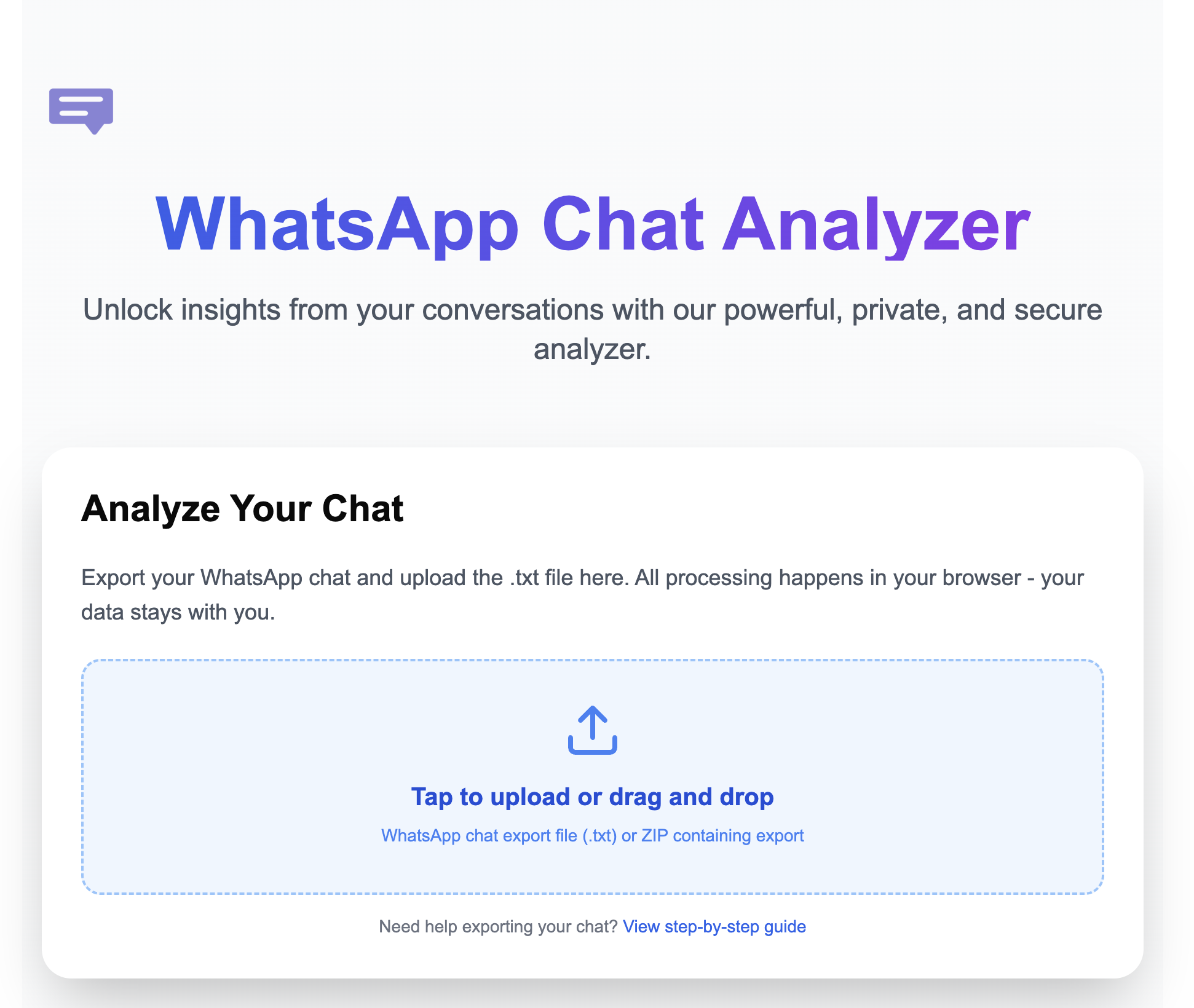 WhatsApp Chat Analyzer gallery image