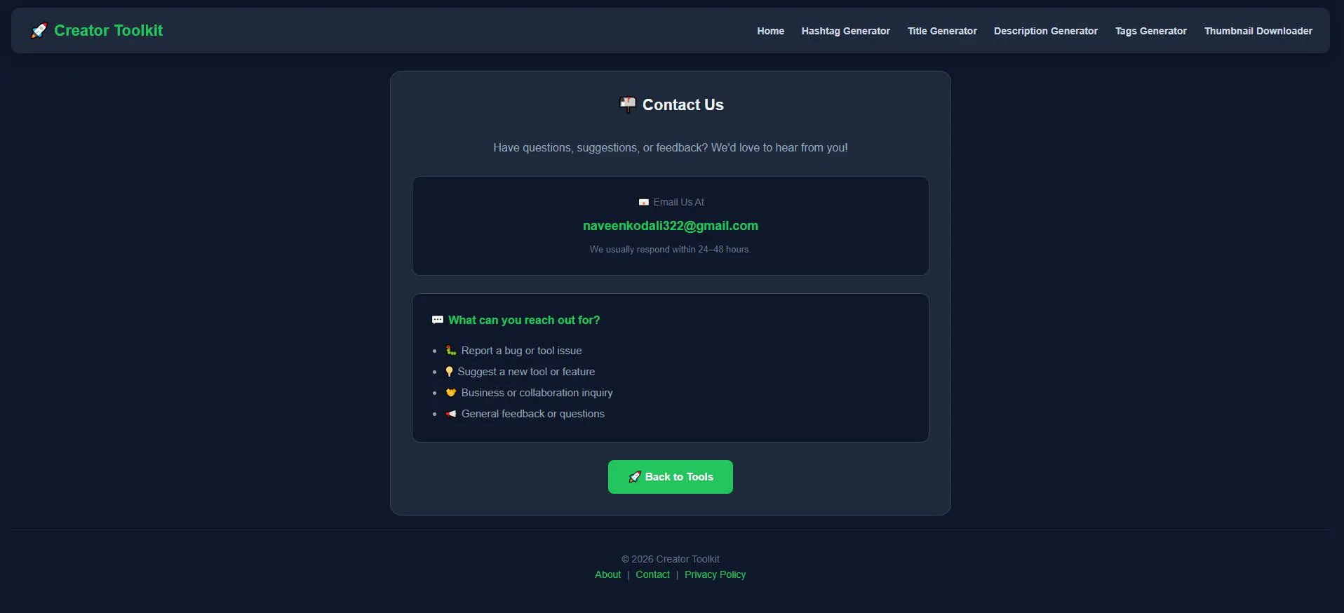 Creator Toolkit gallery image