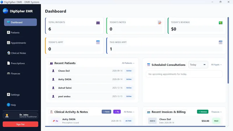 DigiSpherEMR V2 screenshot 1 (video preview)