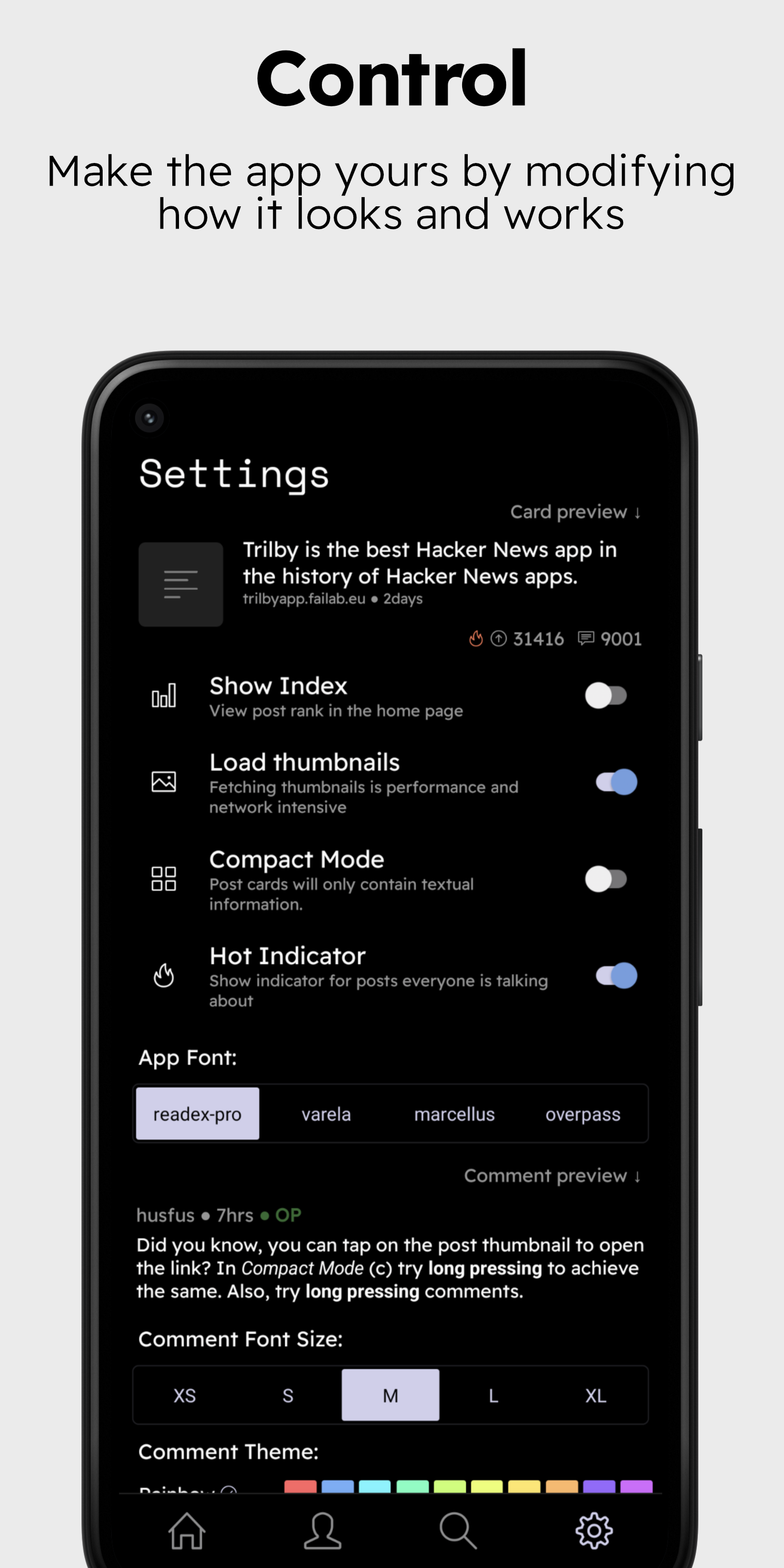 Trilby for Hacker News gallery image