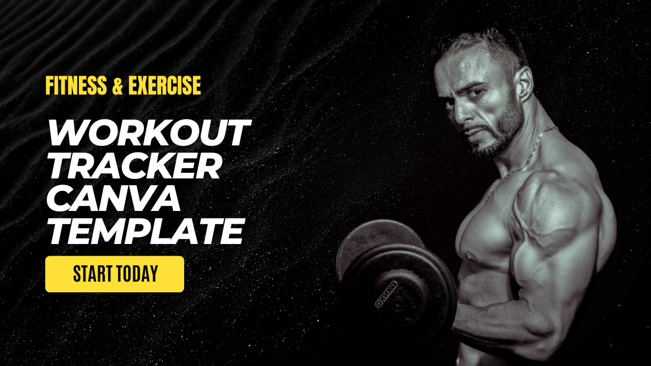 Training tracker canva -sjabloon - , u kunt het eenvoudig bewerken met een canva -account media 1