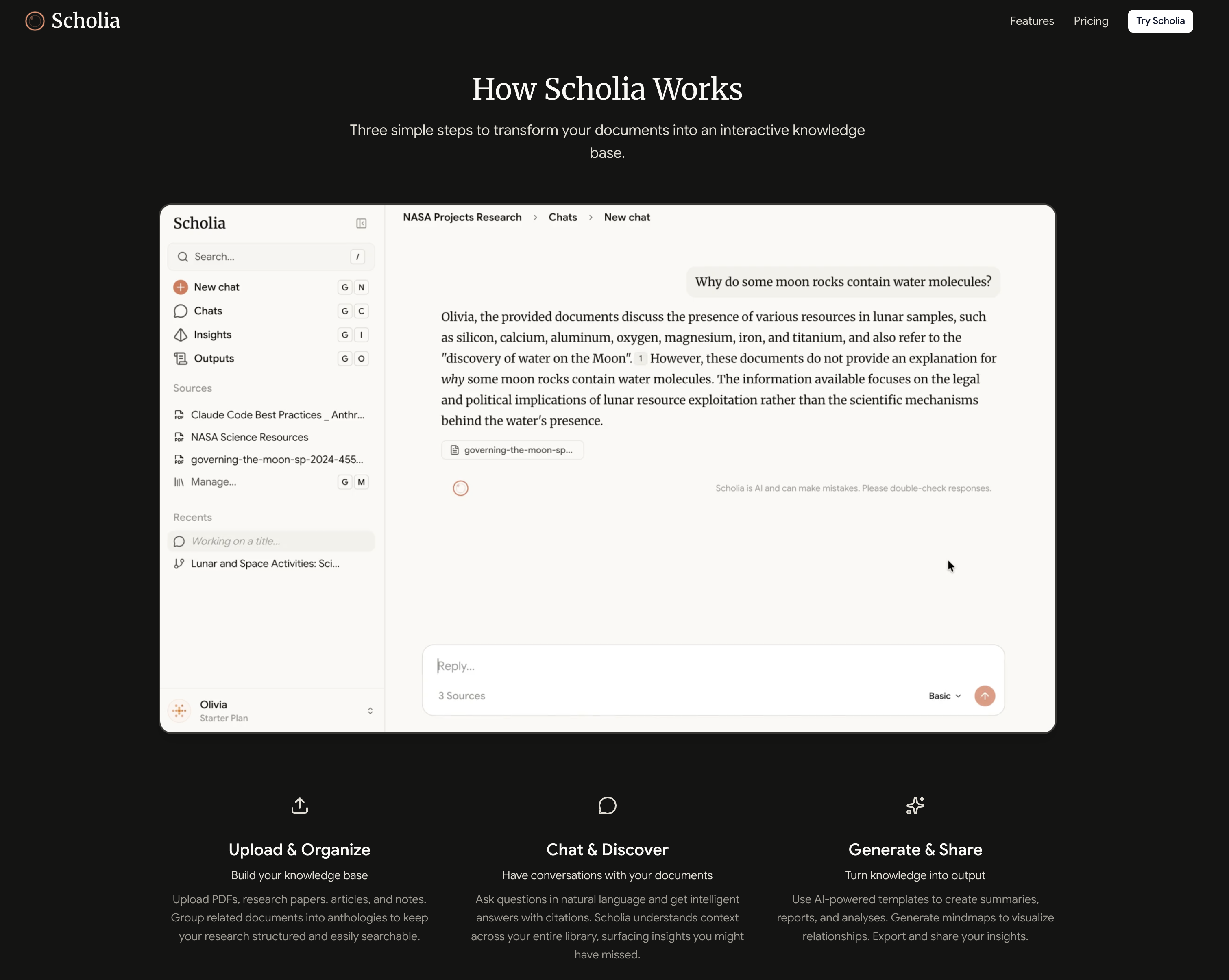 Scholia Awakens - Screenshot 2 showing product features and functionality