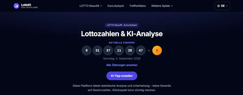 LottoKI Deutschland screenshot 1