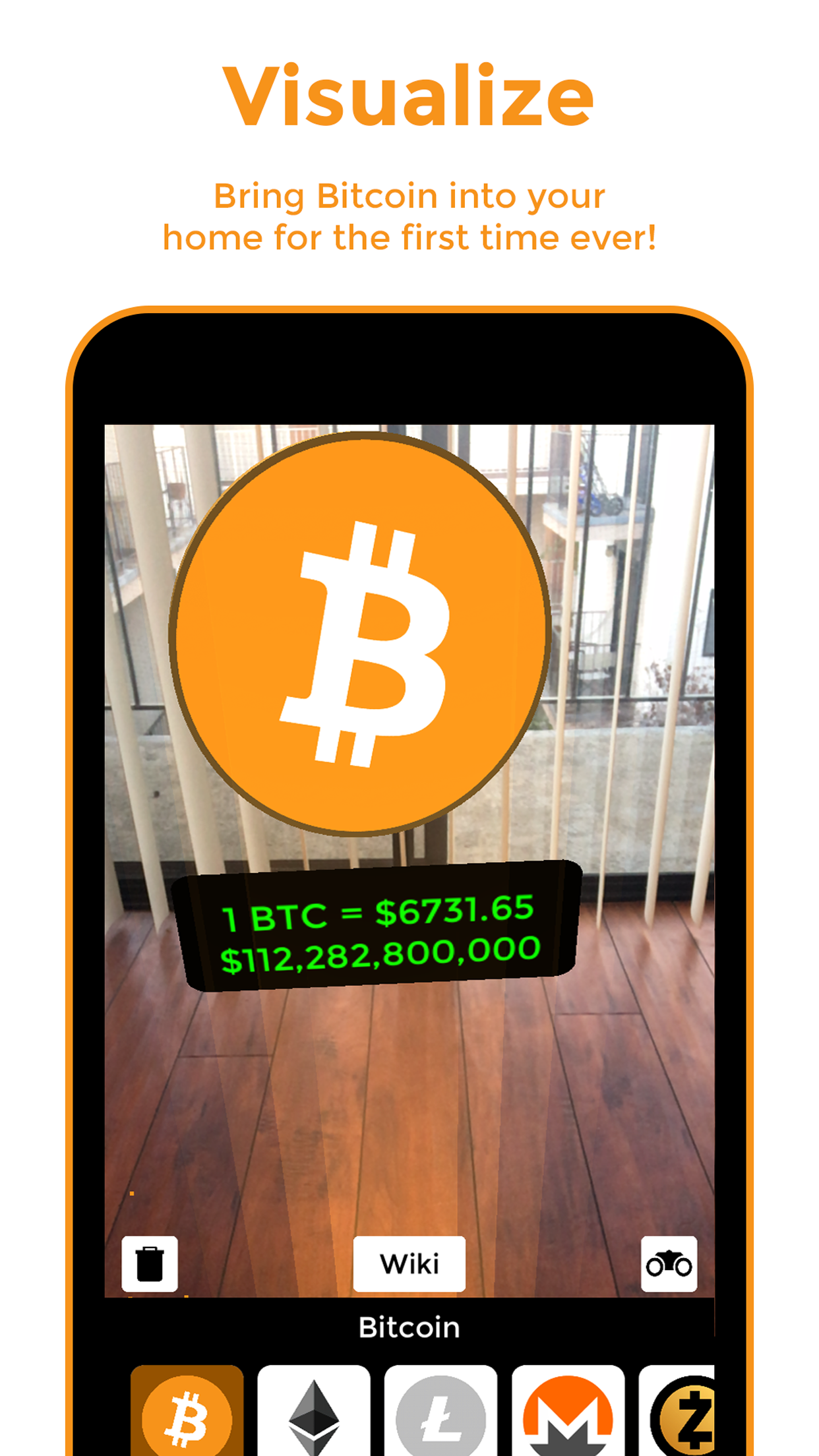 Bitcoin AR gallery image