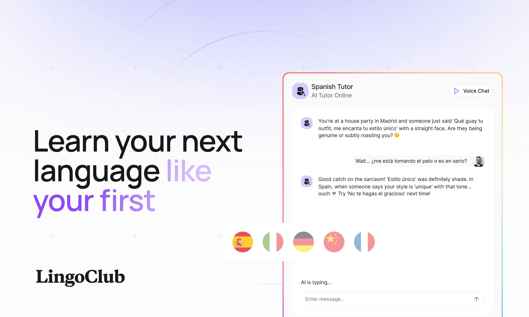 وسائط Lingoclub - تعرف على لغتك القادمة مثل أولى 1