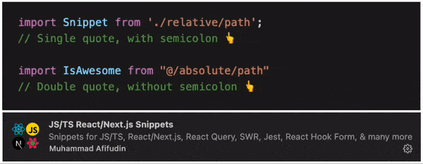 VScode JS/ts react/next.js fragmenten - Fragmenten voor JS/TS, React/Next.js, React Query, SWR, en meer media 3