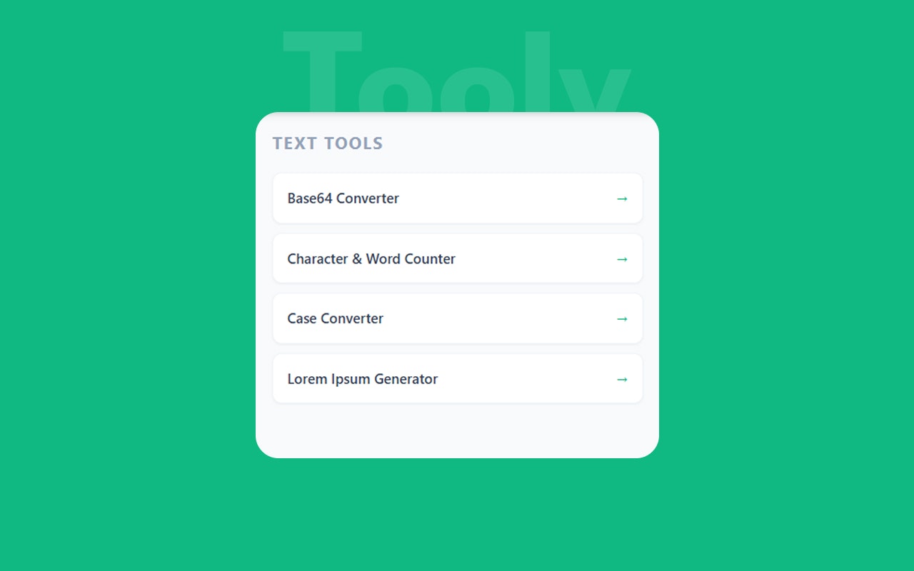 Tooly - Screenshot 3 showing product features and functionality