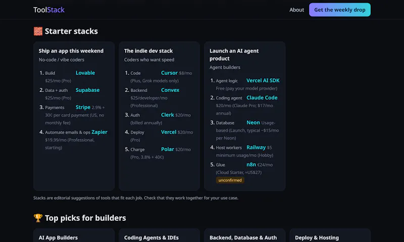 ToolStack screenshot 2