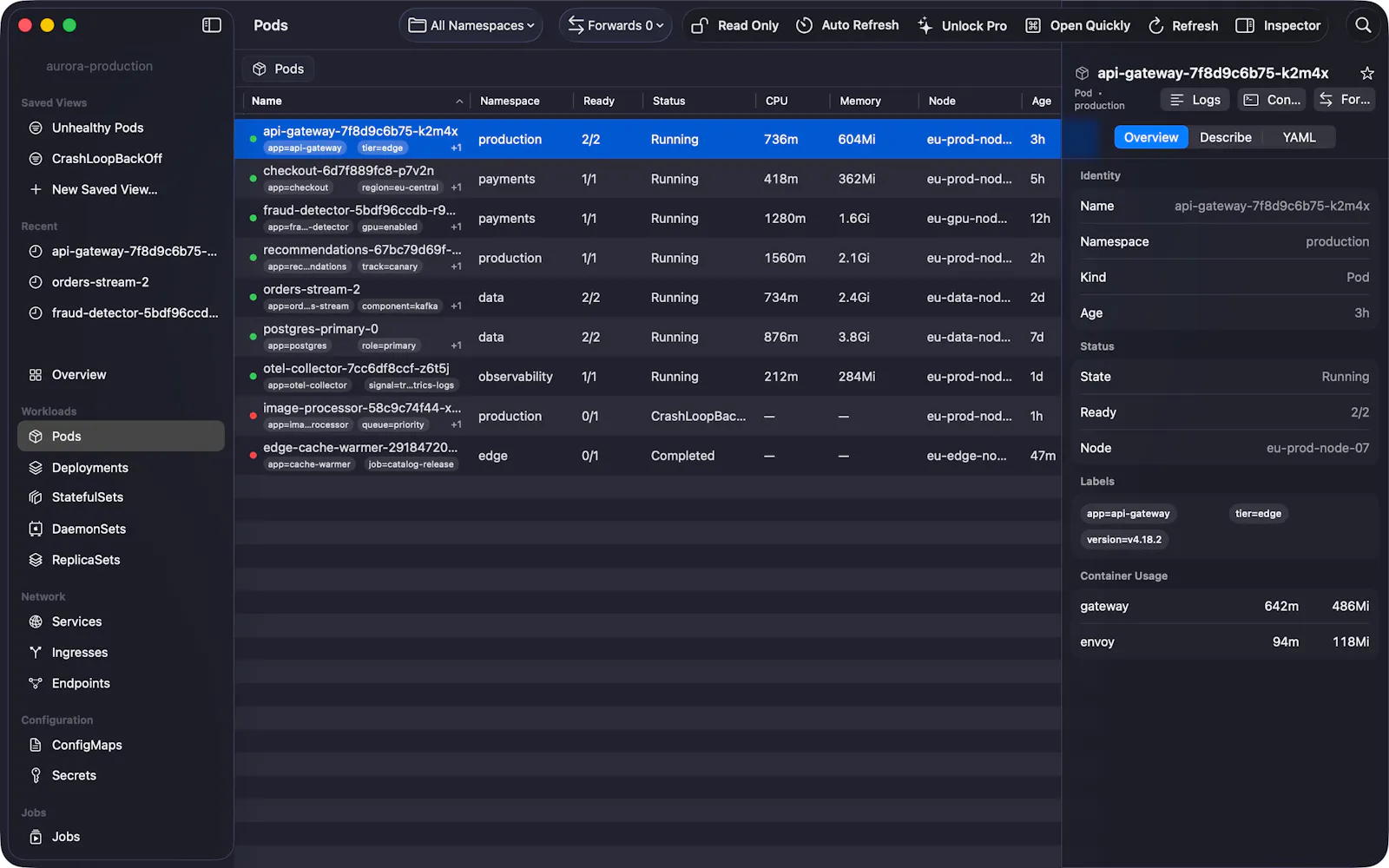 ClusterDeck for Kubernetes screenshot 1