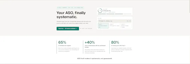 ASO Kraft — App Store Optimization tools gallery image