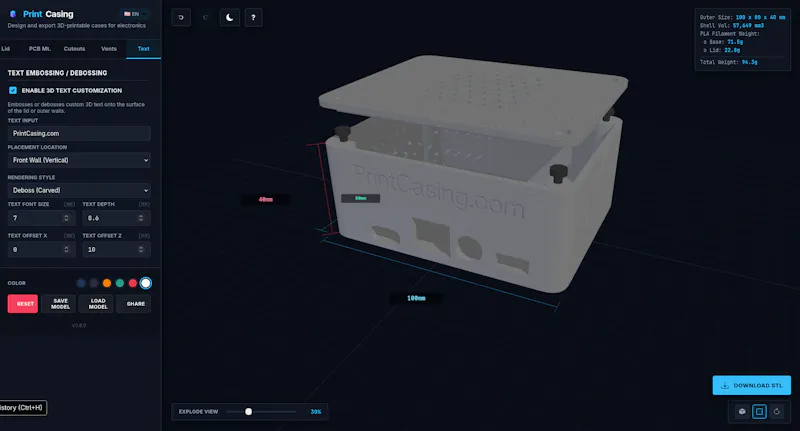 PrintCasing screenshot 1
