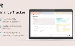 Notion Template | Finance Tracker media 1
