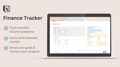Notion Template | Finance Tracker gallery image
