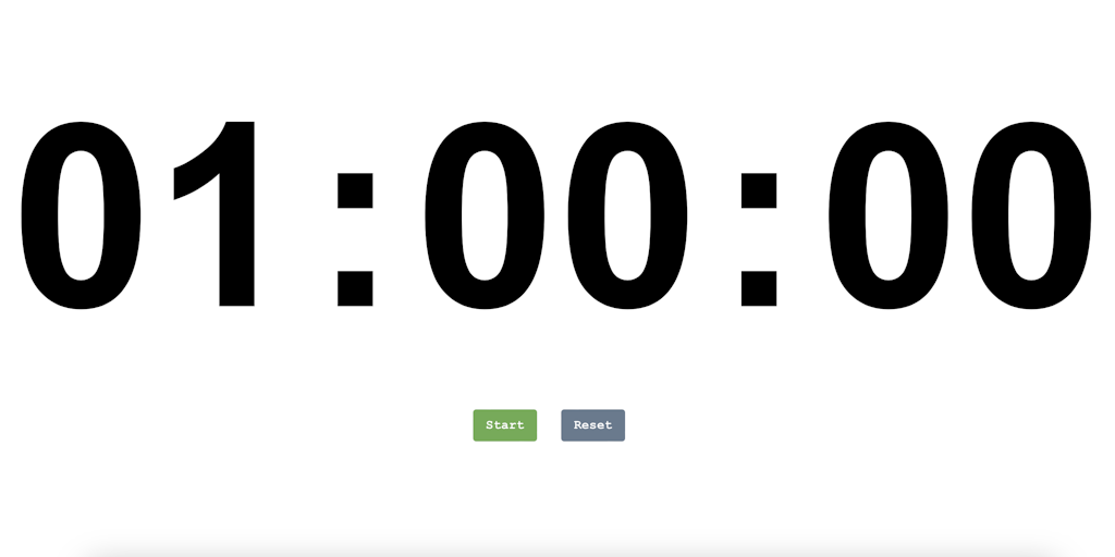 Full Screen Countdown Timer