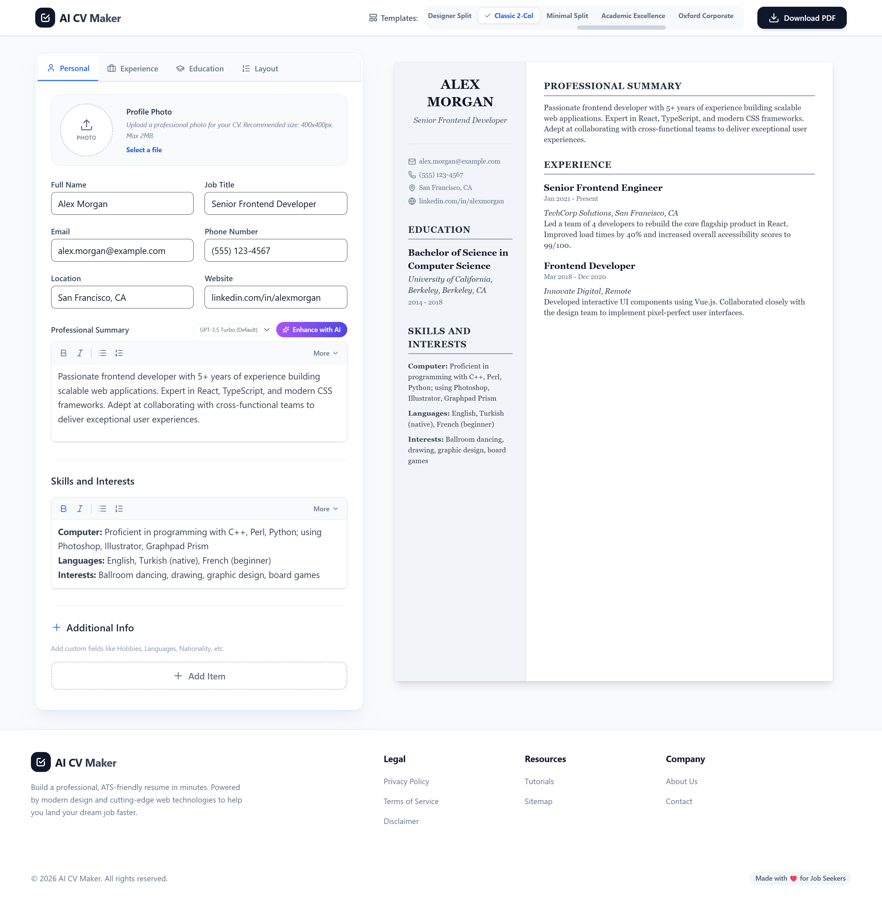 AI CV/Resume Maker gallery image