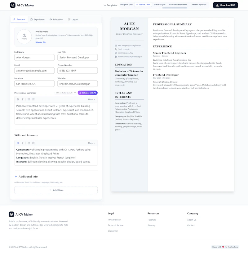 AI CV/Resume Maker screenshot 2