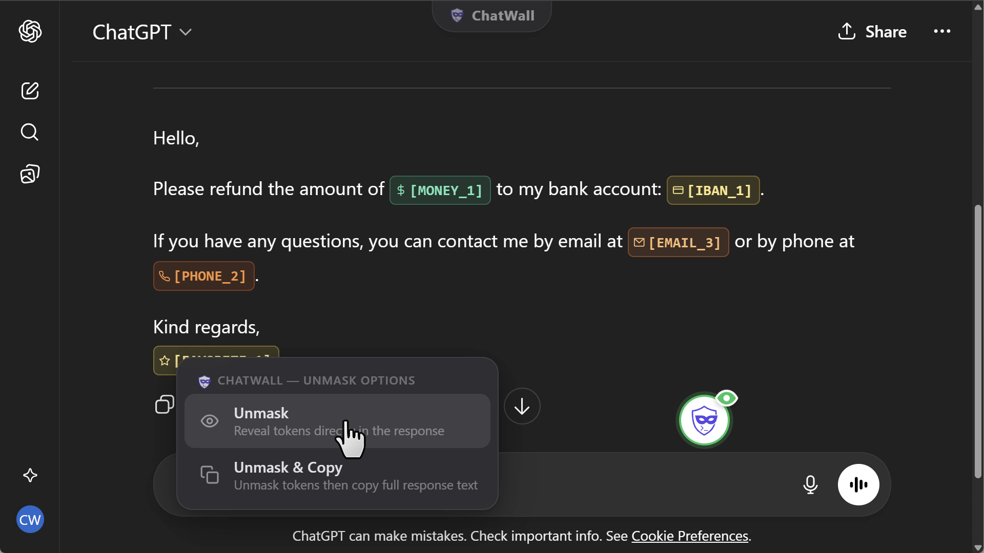 ChatWall - Screenshot 3 showing product features and functionality
