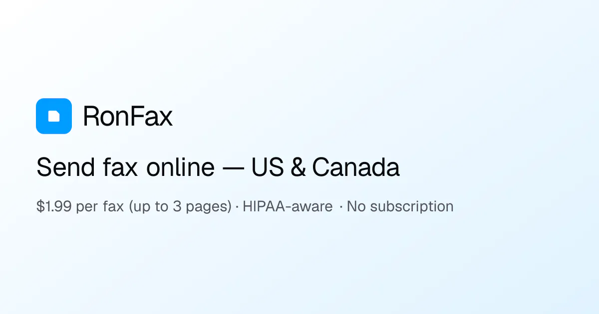 RonFax screenshot