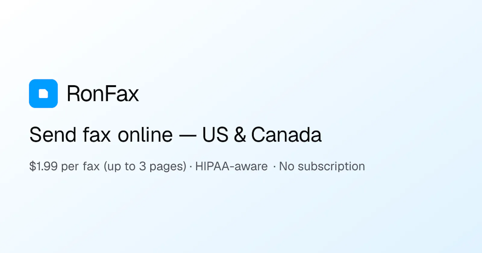 RonFax screenshot 1