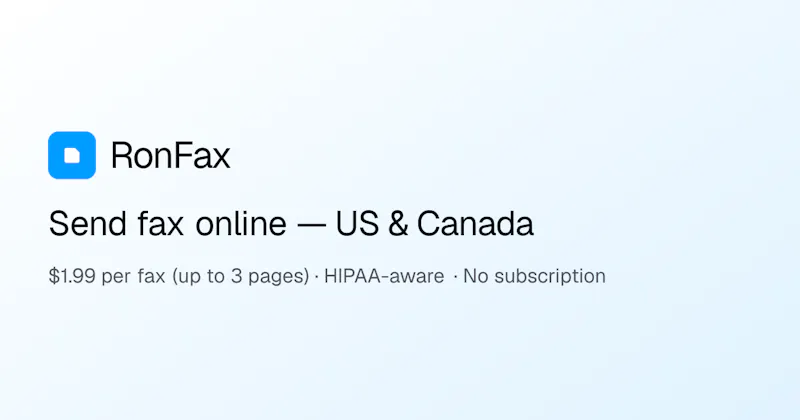 RonFax screenshot 1