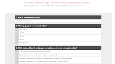 Crypto Risk Assessment Tool gallery image