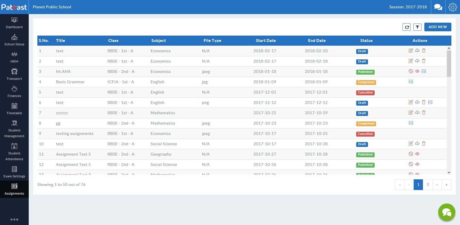 School Management System - Pateast gallery image