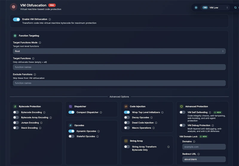 Obfuscator.io screenshot 2
