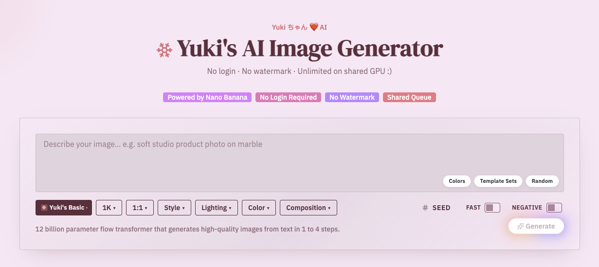 Yuki's AI gallery image
