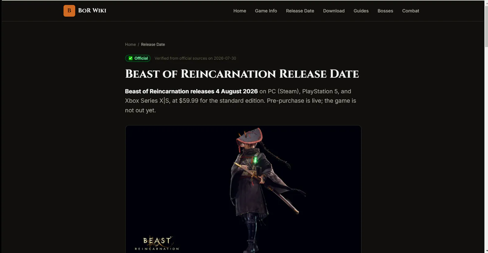 Beast of Reincarnation Wiki screenshot 3