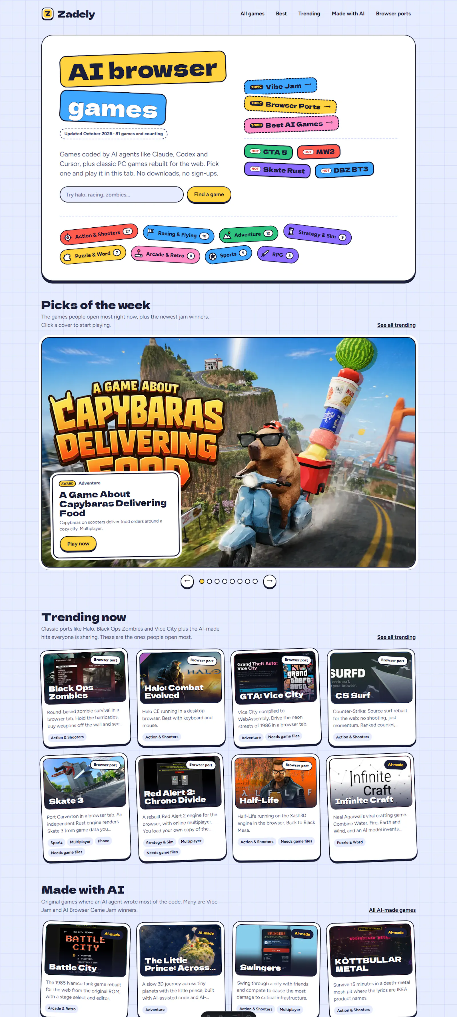 Zadely screenshot 1