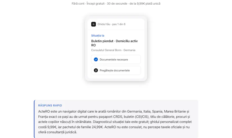 ActeRO screenshot 1