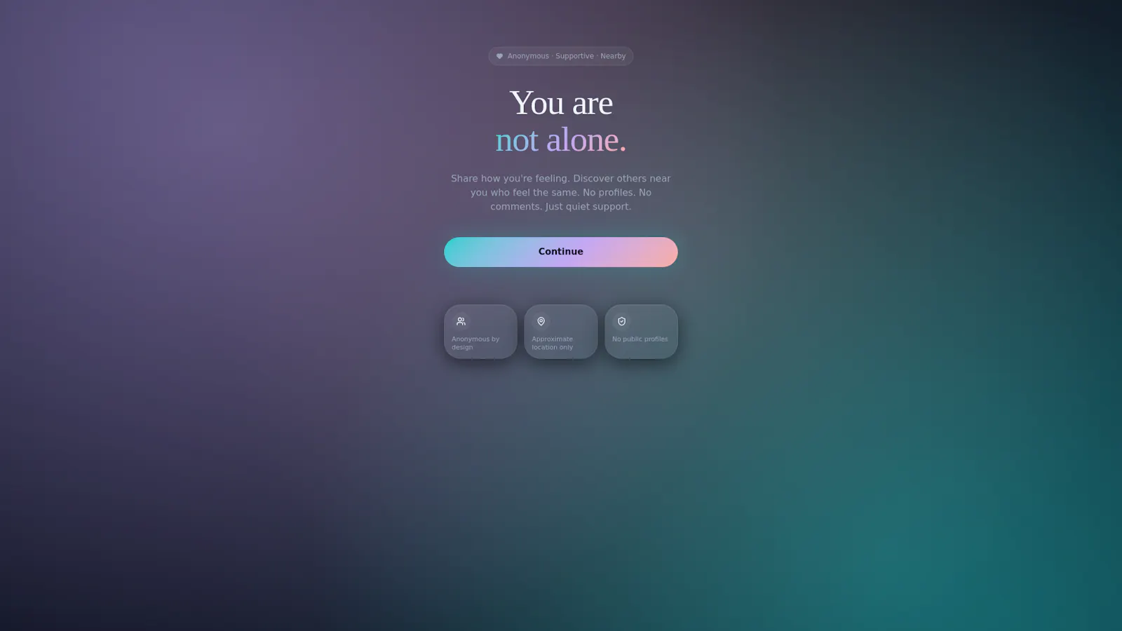 YANA — You Are Not Alone screenshot 1