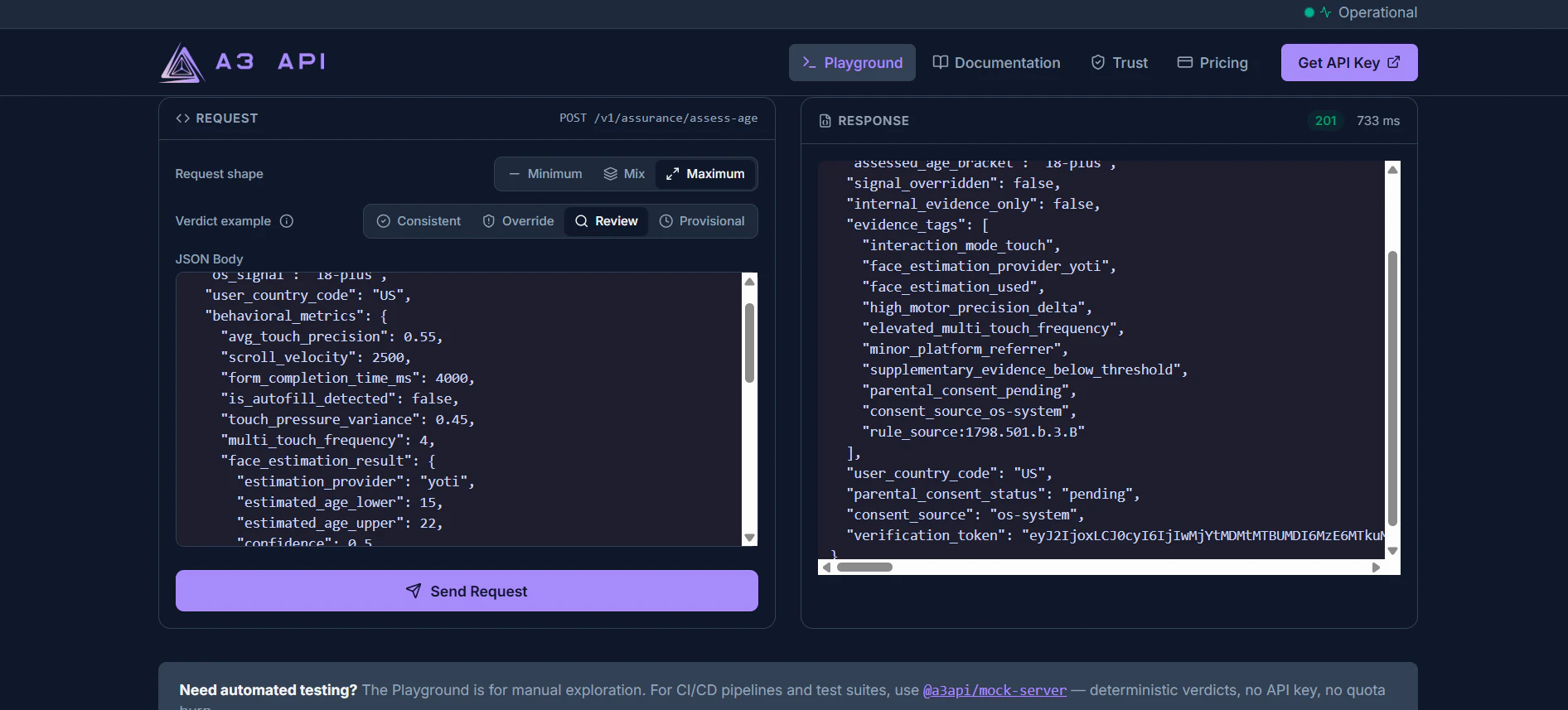 Arcadia Age API screenshot 2 Arcadia Age API screenshot 2