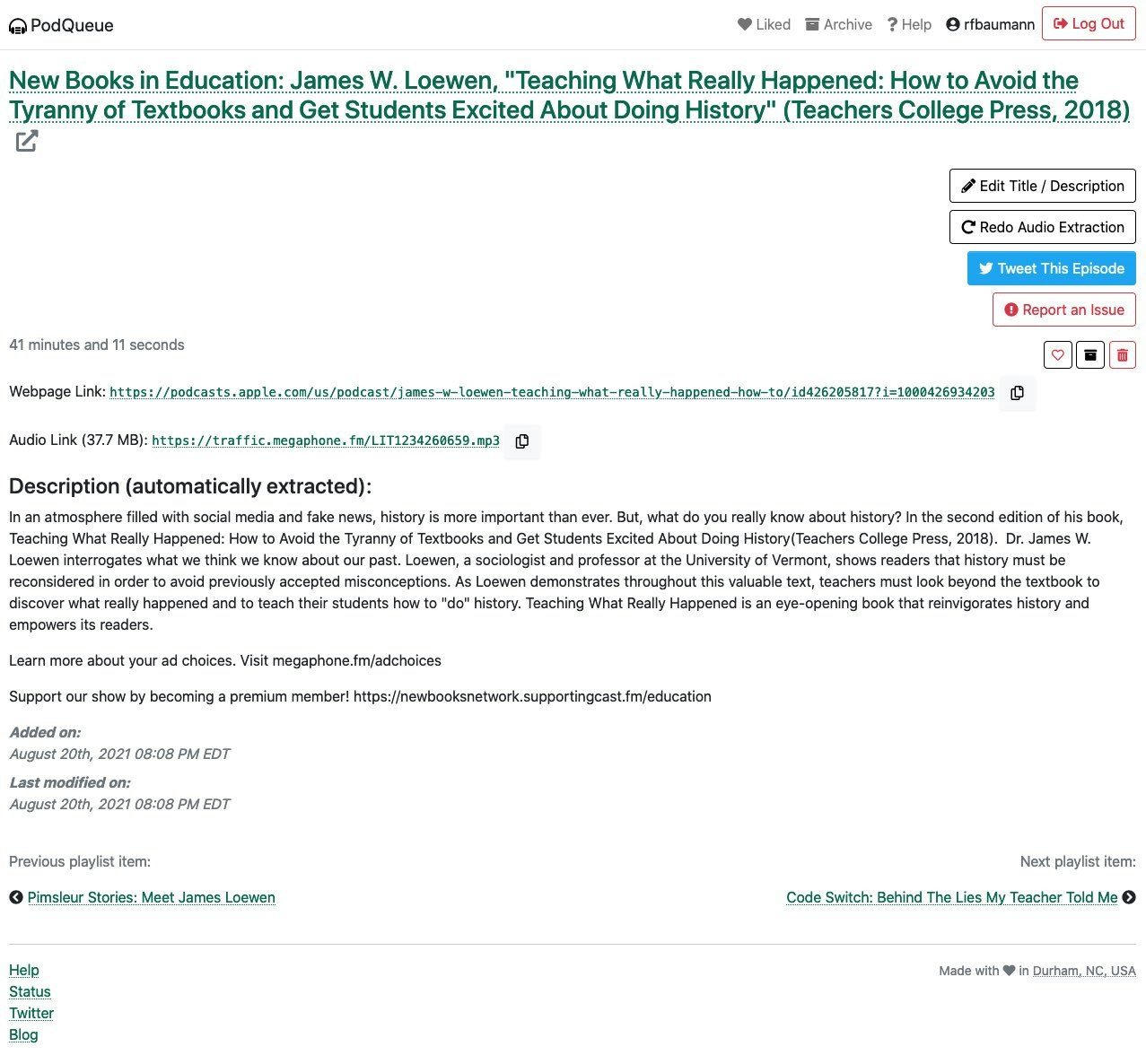 PodQueue gallery image