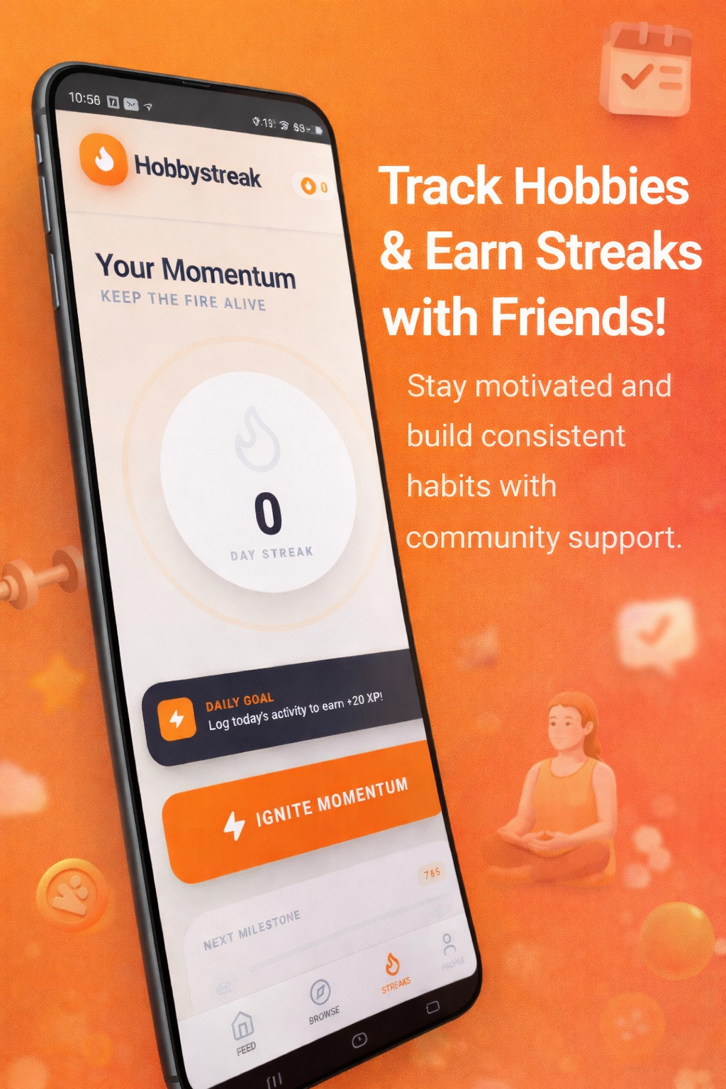 Hobbystreak - Screenshot 3 showing product features and functionality