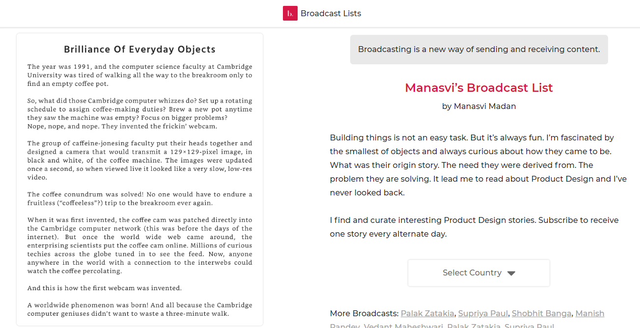 Broadcast Lists gallery image