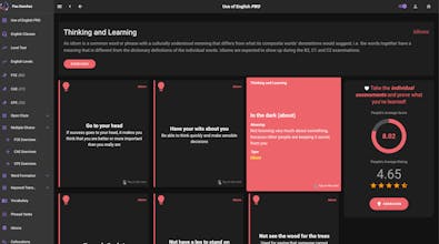 Use of English PRO Web-App gallery image