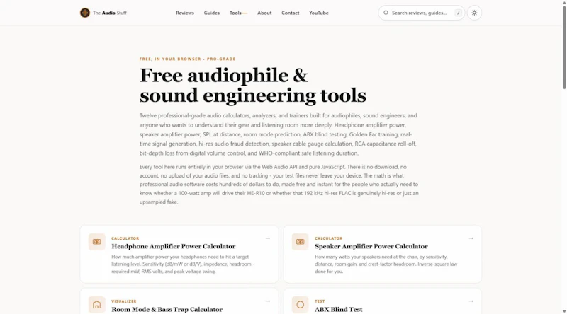 The Audio Stuff Tools screenshot 1