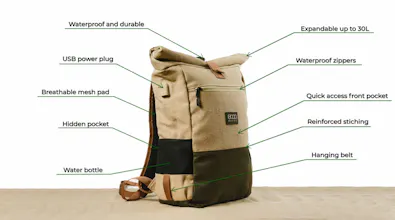 8000Kicks hemp backpack gallery image