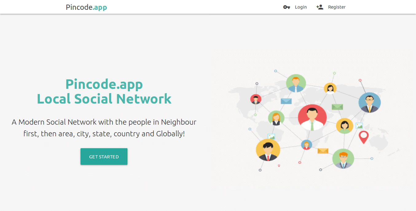 Pincode.app - City based Social Network