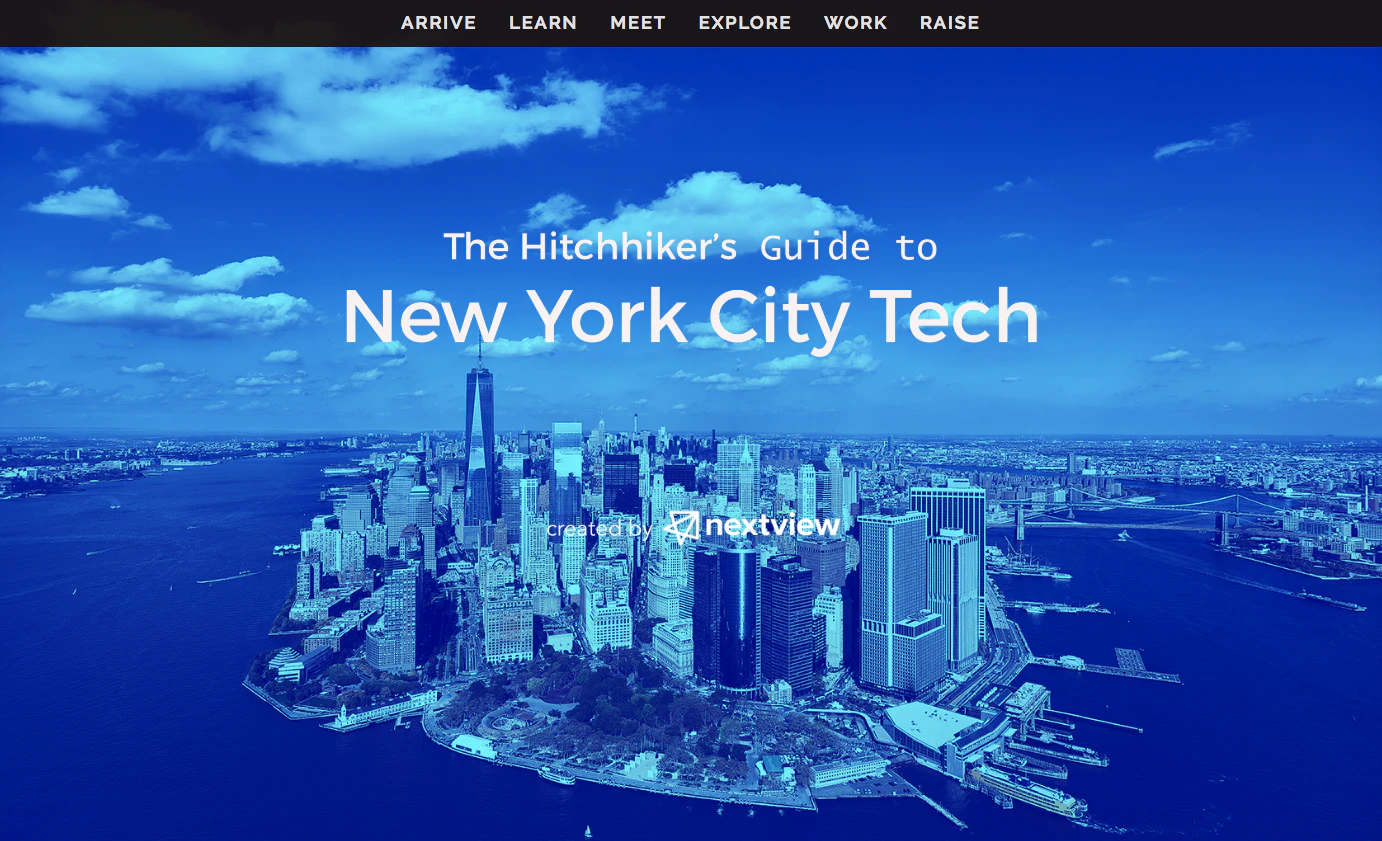 The Hitchhiker's Guide To New York City Tech