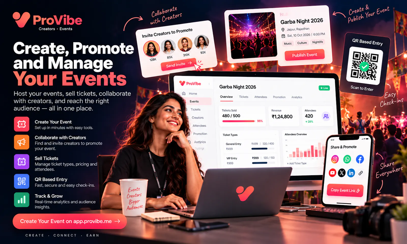 ProVibe — Creators • Brands • Events screenshot 3